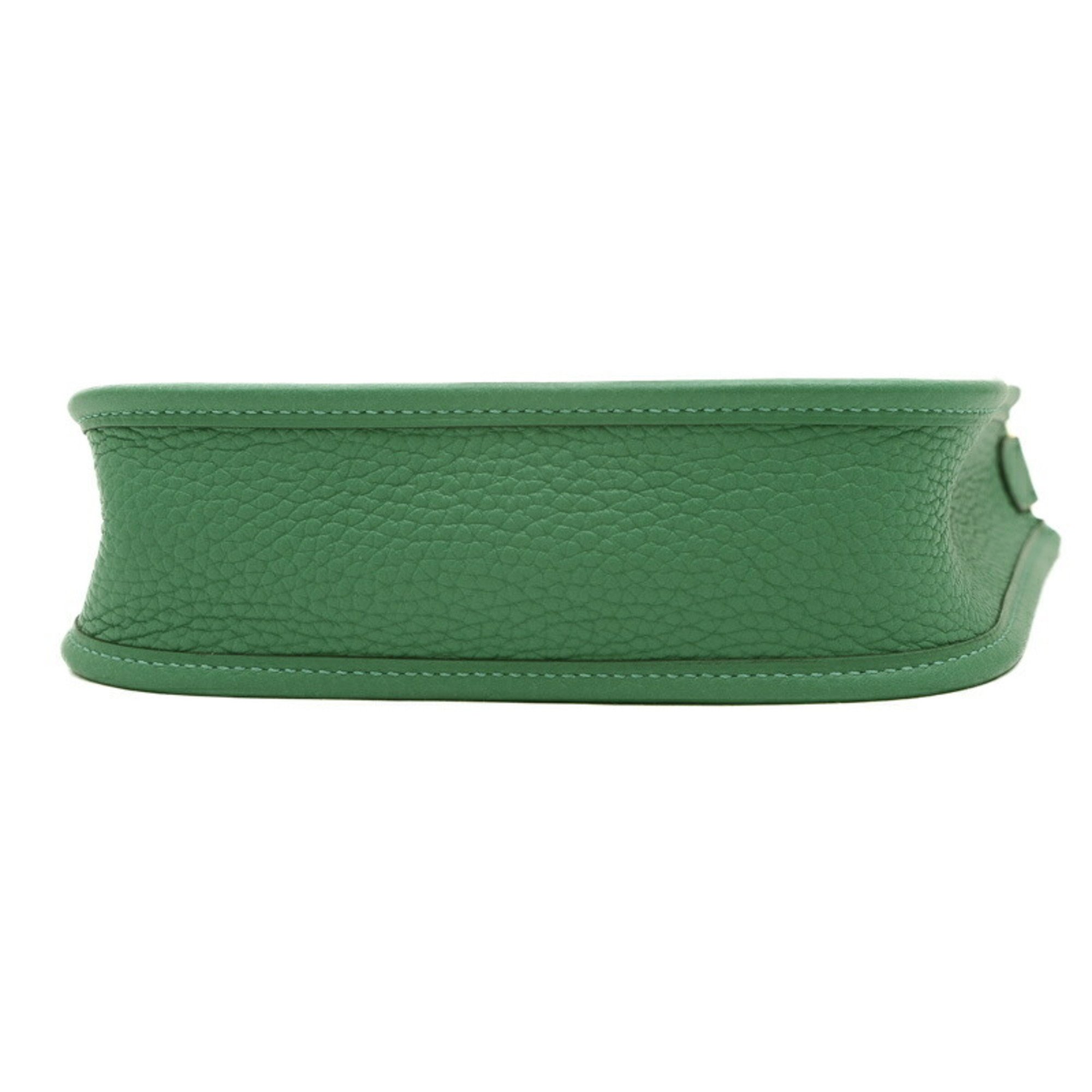 Hermes Evelyn TPM Amazon Shoulder Bag Taurillon Verte Verdigo B Stamp