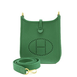 Hermes Evelyn TPM Amazon Shoulder Bag Taurillon Verte Verdigo B Stamp