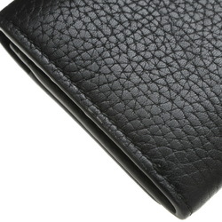 Gucci Business Card Holder/Card Case Holder Leather Black Men's 473923