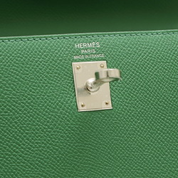 Hermes Kelly 25 Outer Stitched Handbag Epson Vert Vertigo W Stamp