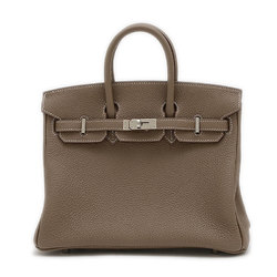 Hermes Birkin 25 Handbag Togo Etoupe W Engraved