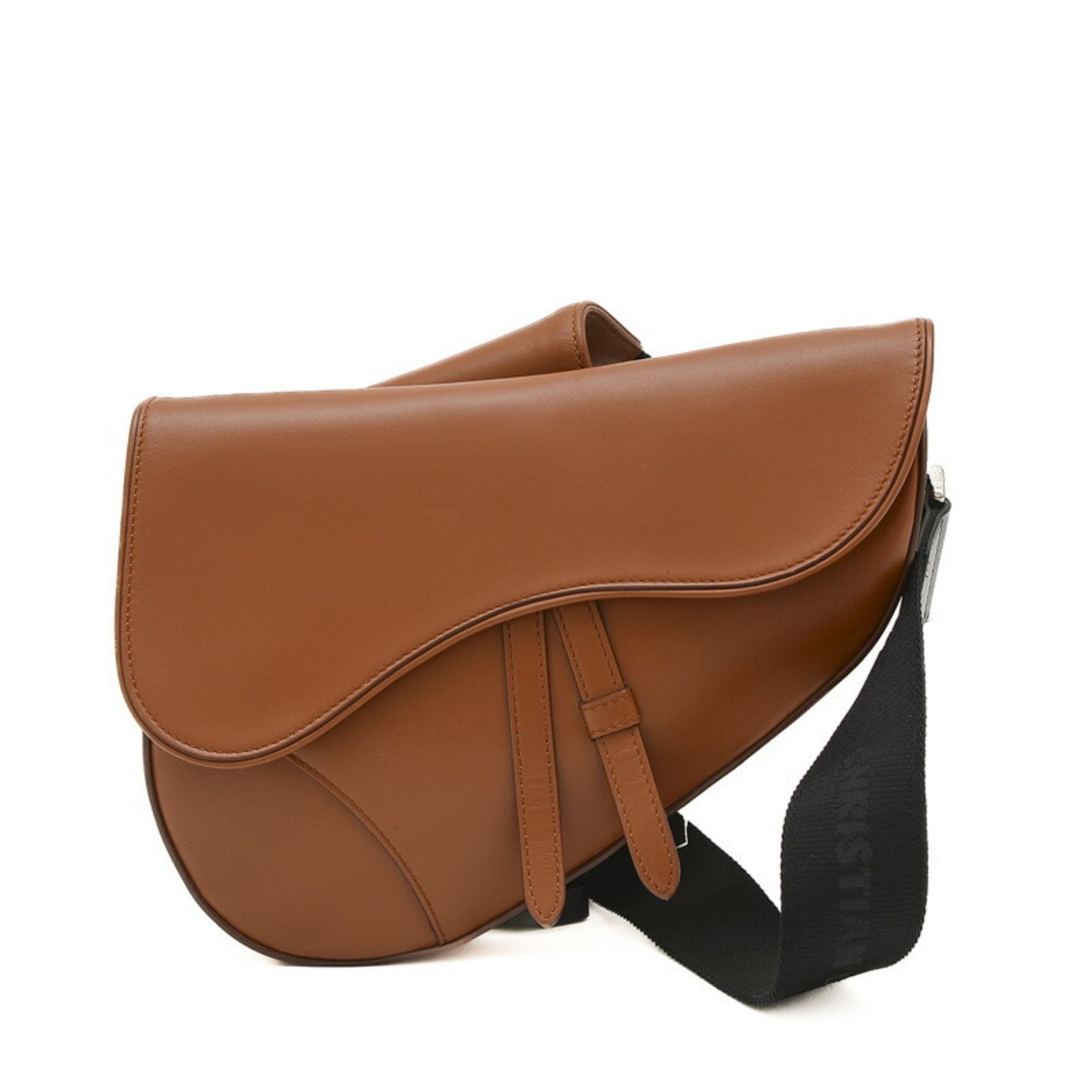 Christian Dior Dior Saddle Bag Body Calf Brown