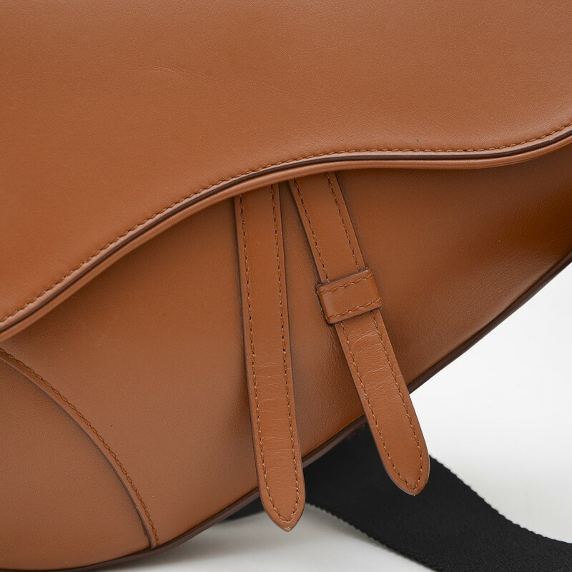 Christian Dior Dior Saddle Bag Body Calf Brown