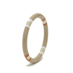 Hermes H Equipe PM Bracelet Bangle Lacquer Wood Beige T2 Size