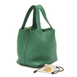 Hermes Picotin Lock MM 22 Trio + H189:H197 Vert Vertigo C stamp