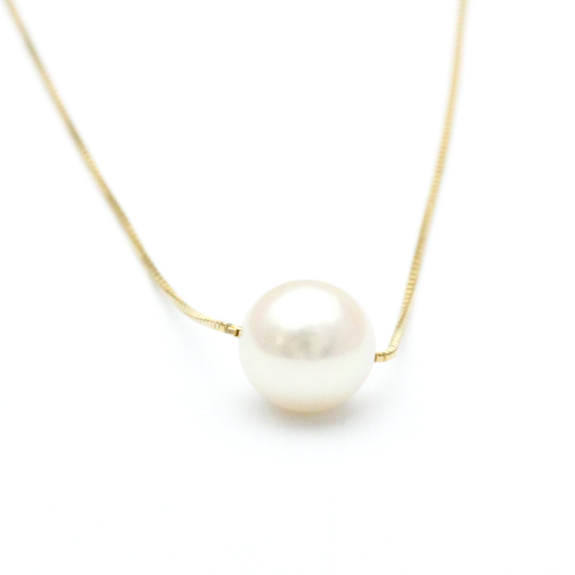 Tasaki Pearl Necklace Yellow Gold (18K) Pearl Men,Women Fashion Pendant (Gold)