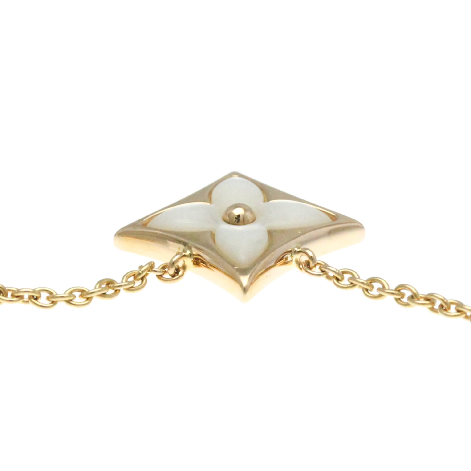 Louis Vuitton Color Blossom Star Pendant, Pink Gold And White Mother-of-pearl Q93521 Pink Gold (18K) Shell Men,Women Fashion Pendant Necklace (Pink Gold)