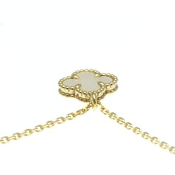 Van Cleef & Arpels Sweet Alhambra VCARF69100 Yellow Gold (18K) Shell Women,Men Fashion Pendant Necklace (Gold)