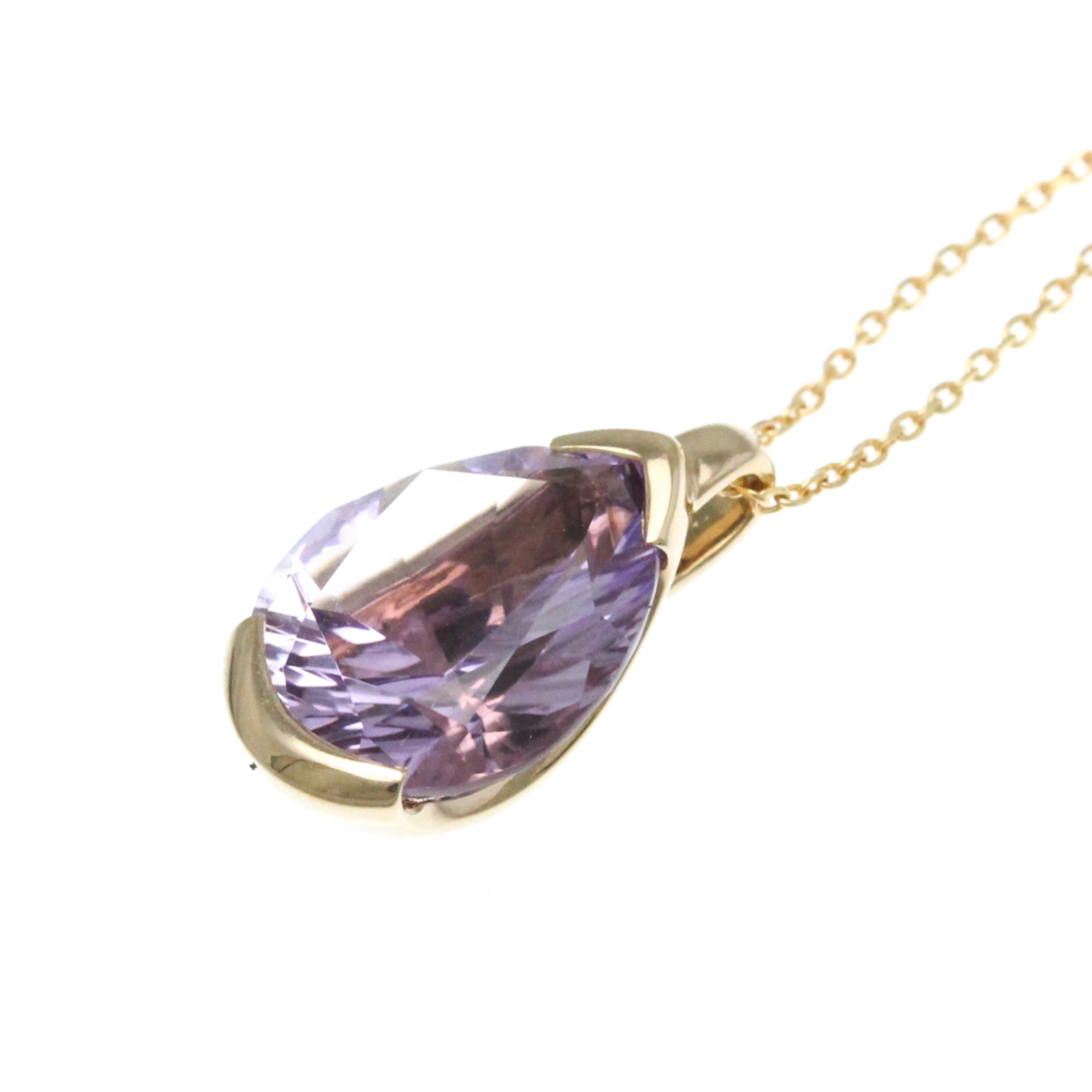 Tasaki Lumino Pendant PI-15676-18KSG-AME Pink Gold (18K) Amethyst Men,Women Fashion Pendant Necklace (Pink Gold,Purple)