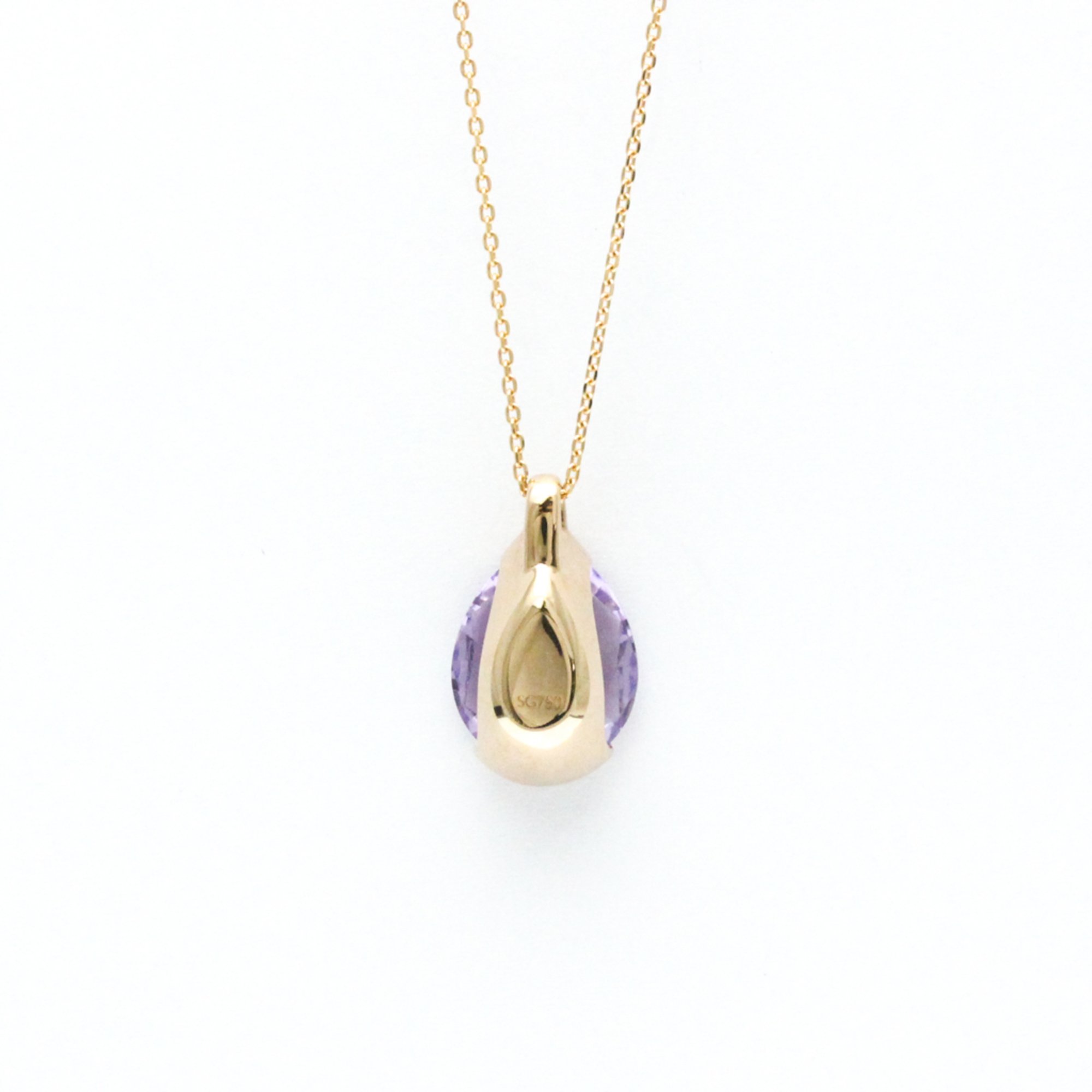 Tasaki Lumino Pendant PI-15676-18KSG-AME Pink Gold (18K) Amethyst Men,Women Fashion Pendant Necklace (Pink Gold,Purple)