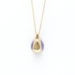 Tasaki Lumino Pendant PI-15676-18KSG-AME Pink Gold (18K) Amethyst Men,Women Fashion Pendant Necklace (Pink Gold,Purple)