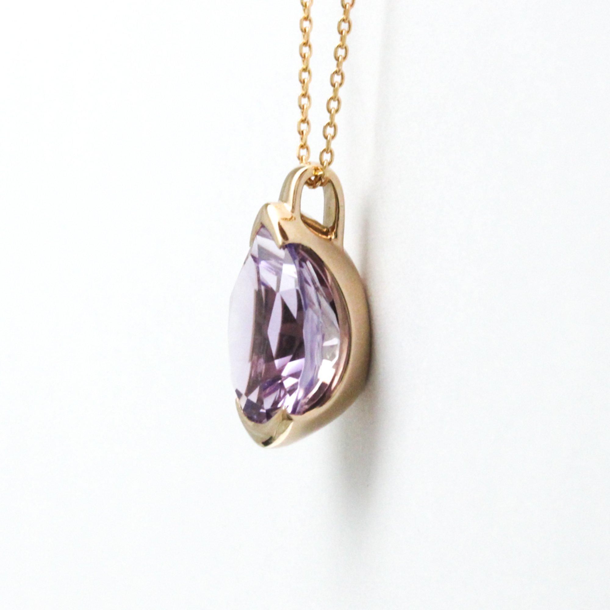 Tasaki Lumino Pendant PI-15676-18KSG-AME Pink Gold (18K) Amethyst Men,Women Fashion Pendant Necklace (Pink Gold,Purple)