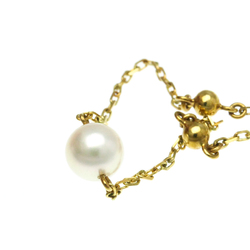 Mikimoto Pearl Necklace Yellow Gold (18K) Pearl Men,Women Fashion Pendant Necklace (Gold)