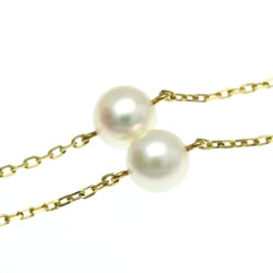 Mikimoto Pearl Necklace Yellow Gold (18K) Pearl Men,Women Fashion Pendant Necklace (Gold)