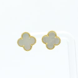 Van Cleef & Arpels Vintage Alhambra VCARA44100 Shell Yellow Gold (18K) Stud Earrings Gold