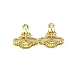 Van Cleef & Arpels Vintage Alhambra VCARA44100 Shell Yellow Gold (18K) Stud Earrings Gold