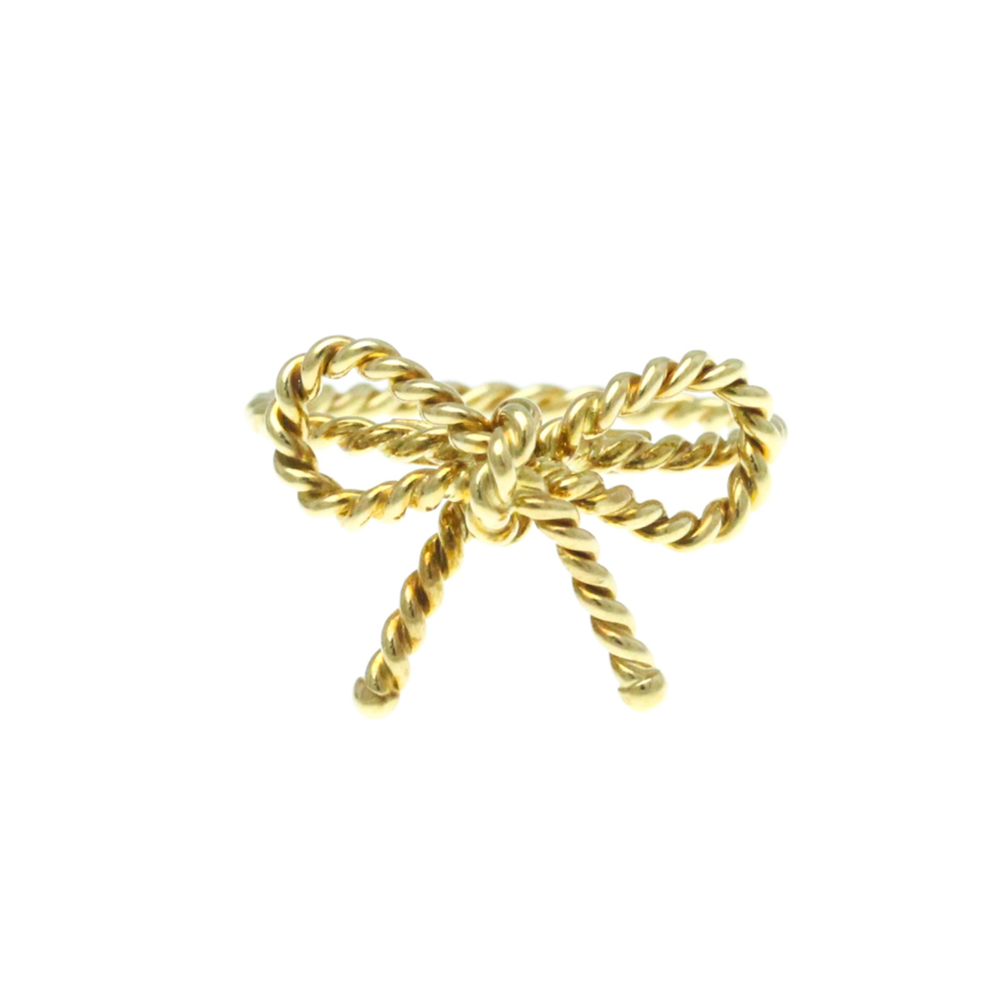 Tiffany Twist Bow Ring Yellow Gold (18K) Fashion No Stone Band Ring Gold