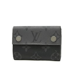 Louis Vuitton Monogram Eclipse Discovery Compact Tri-fold Wallet M45417