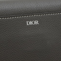 Christian Dior Dior Saddle Bag Body Shoulder Leather Grey 1ADPO095YKK