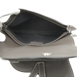 Christian Dior Dior Saddle Bag Body Shoulder Leather Grey 1ADPO095YKK