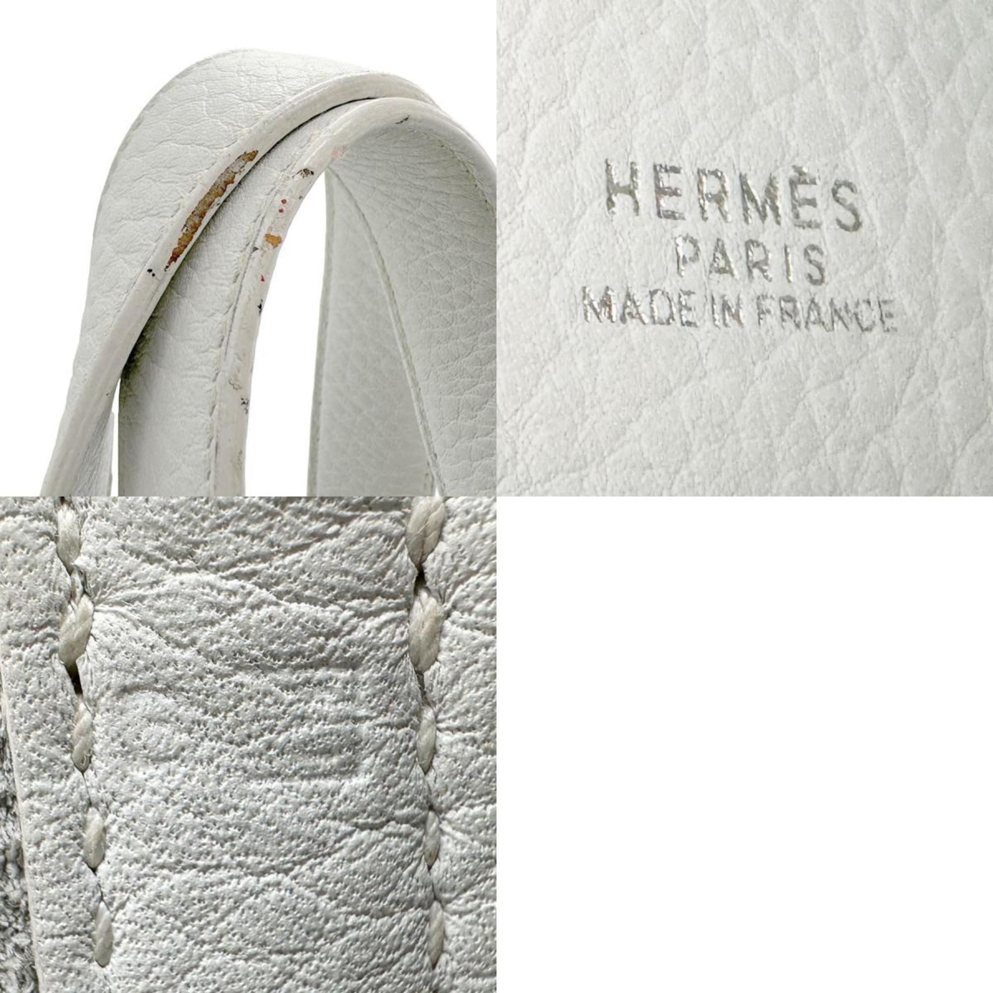 Hermes HERMES Handbag Picotin Lock PM Taurillon Clemence White Women's n0304