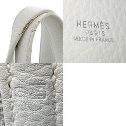 Hermes HERMES Handbag Picotin Lock PM Taurillon Clemence White Women's n0304