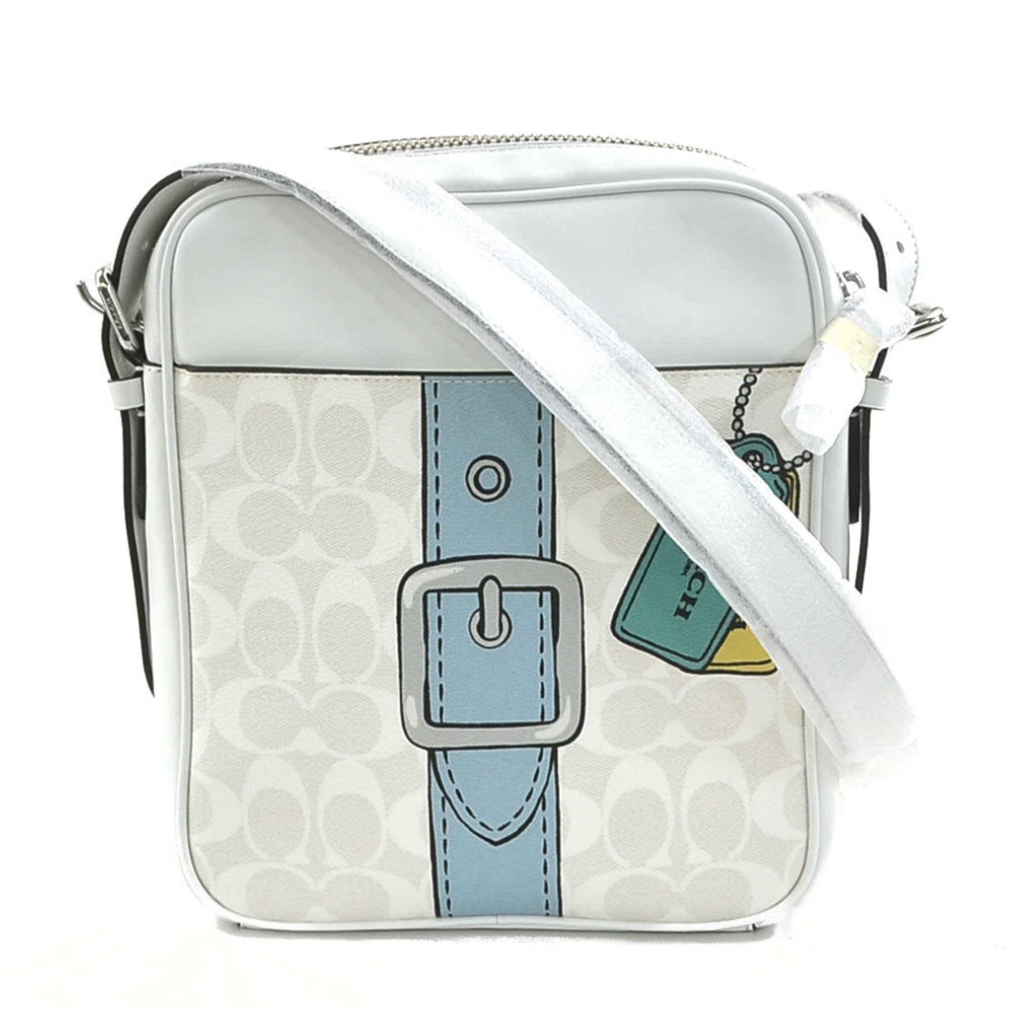 Coach COACH shoulder bag leather white men's women's h30479k