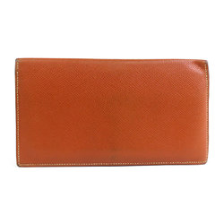 HERMES wallet leather brown men's e59082i