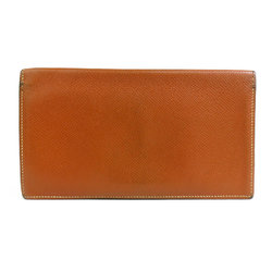 HERMES wallet leather brown men's e59082i