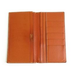 HERMES wallet leather brown men's e59082i