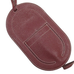 Hermes HERMES Smartphone Case Shoulder Pouch In The Loop To Go GM Leather Bordeaux Men's Women's w0681a