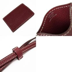 Hermes HERMES Smartphone Case Shoulder Pouch In The Loop To Go GM Leather Bordeaux Men's Women's w0681a