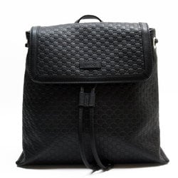 GUCCI Backpack Micro Guccissima Leather Black Women's 607998 w0671a