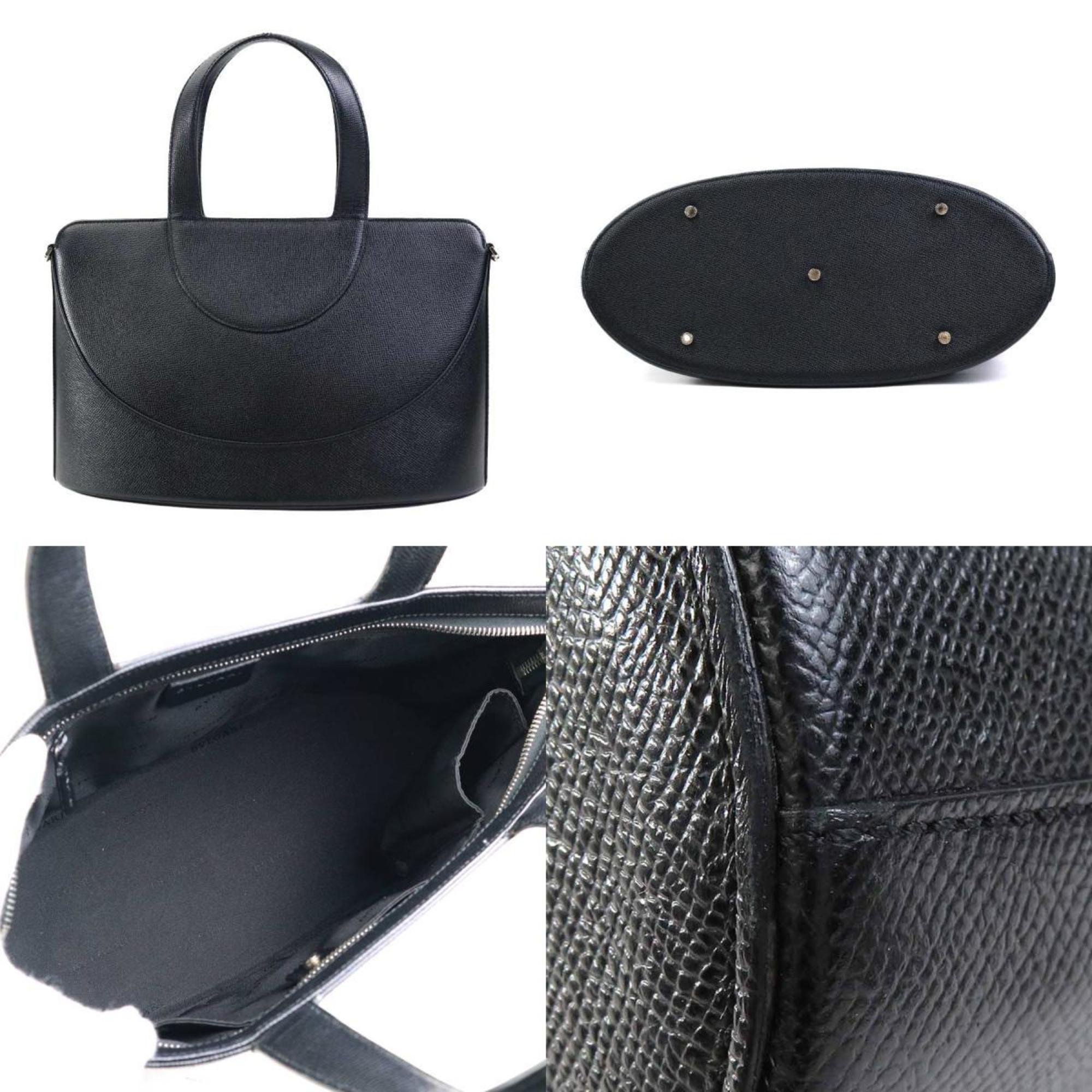 BVLGARI Handbag Shoulder Bag Decollete Leather Black Women's h30476k