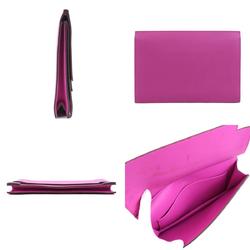 Hermes HERMES Clutch Bag Multiply Leather Magenta Dark Brown Men's Women's e59077a