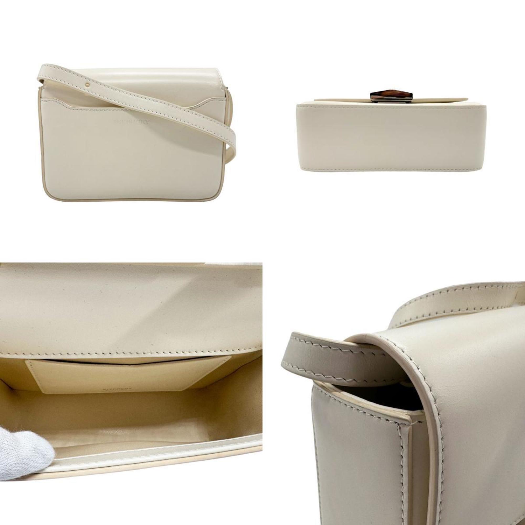 Givenchy Shoulder Bag Leather White Women's n0288