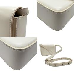 Givenchy Shoulder Bag Leather White Women's n0288