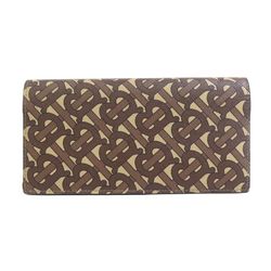 Burberry BURBERRY Bi-fold long wallet coated canvas brown men's h30493k