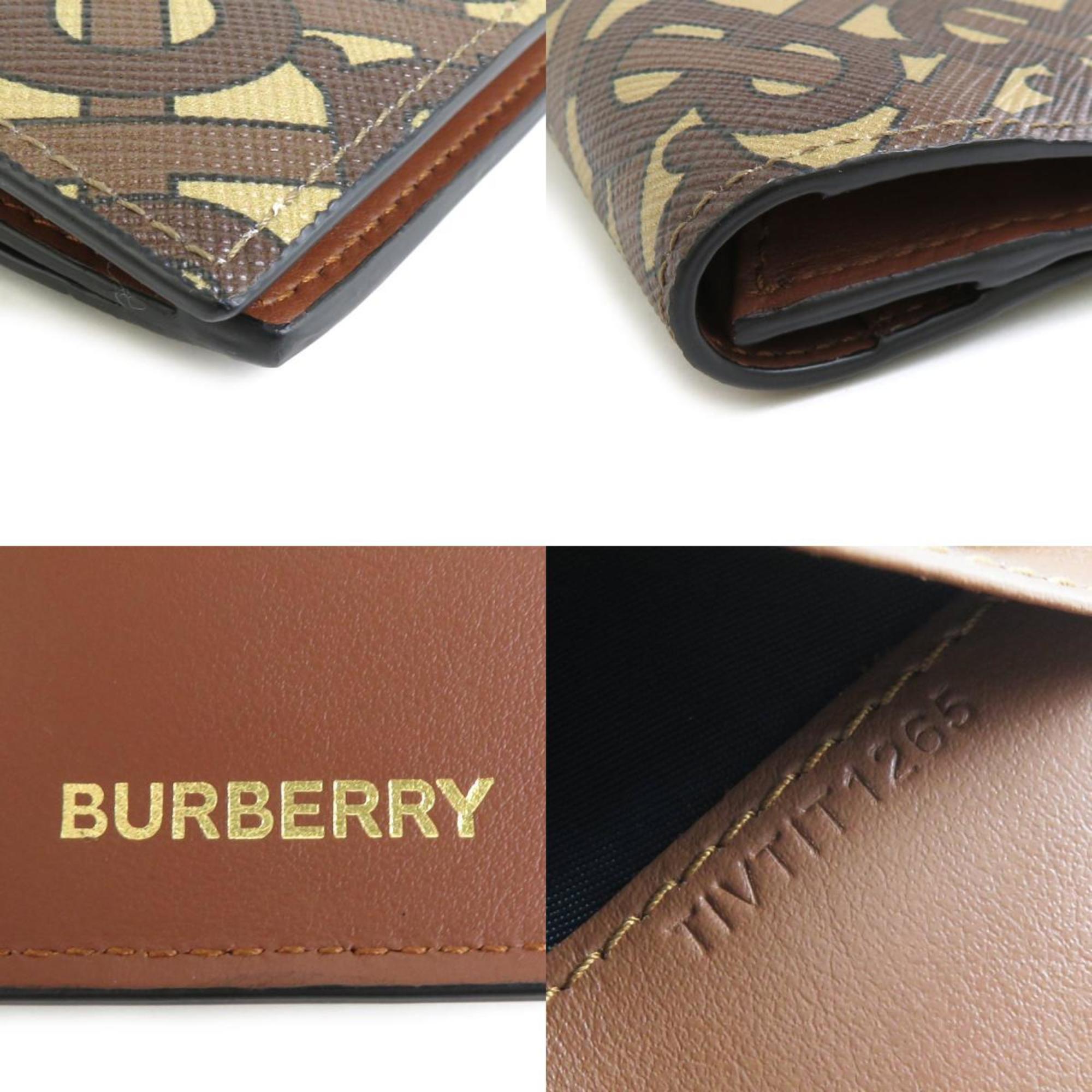 Burberry BURBERRY Bi-fold long wallet coated canvas brown men's h30493k