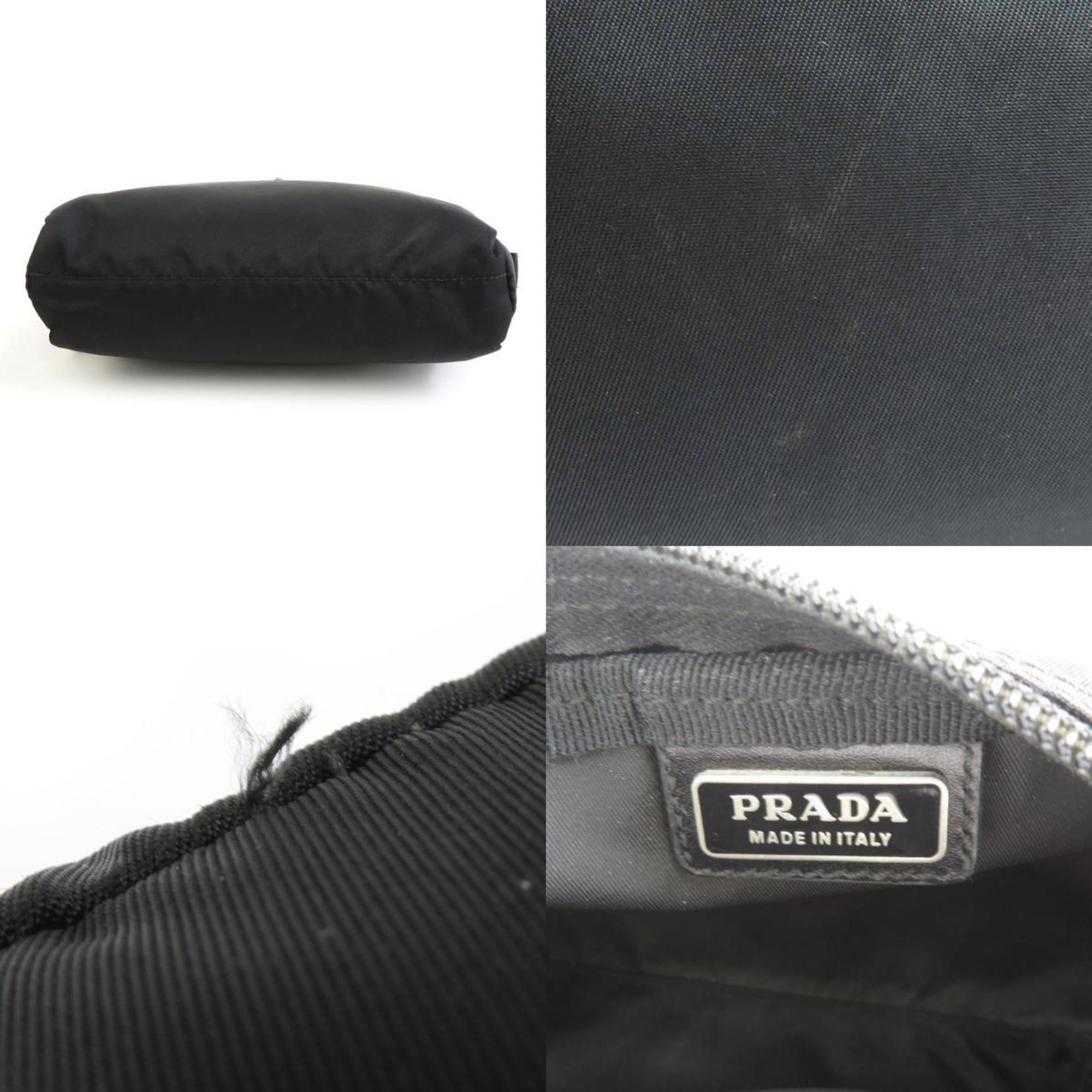 PRADA Pouch Multi-Case Nylon Black Silver Men's Women's e59102i