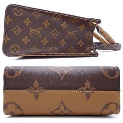 LOUIS VUITTON Louis Vuitton Monogram Reverse On the Go PM M46373 2Way Bag Brown 351637