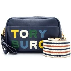 Tory Burch 64679 2-Way Bag Leather Royal Navy 351569