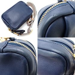 Tory Burch 64679 2-Way Bag Leather Royal Navy 351569