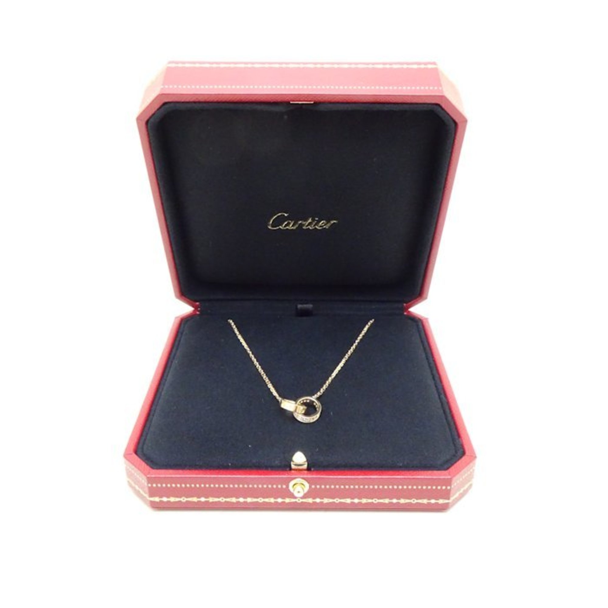 CARTIER Cartier Love Necklace Diamond LOVE B7013800 K18YG Yellow Gold 292344