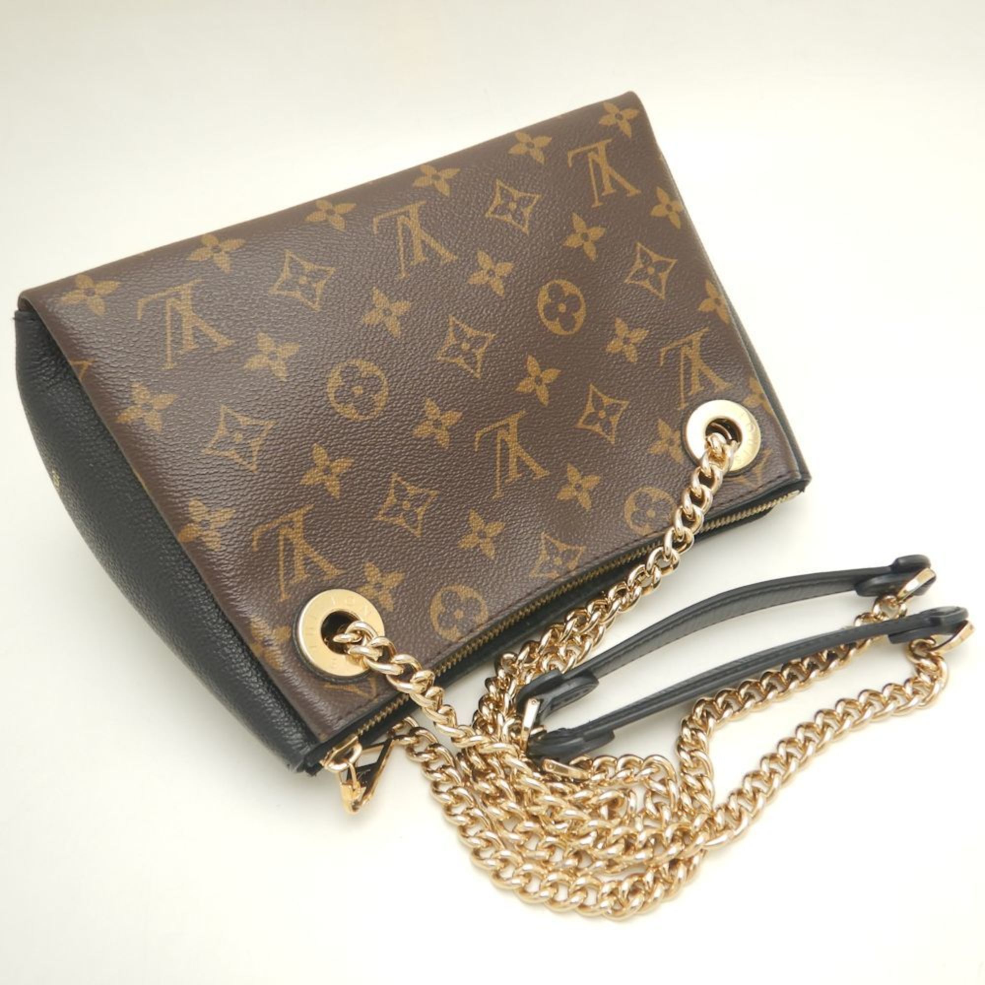 LOUIS VUITTON Louis Vuitton Monogram Surenne BB M43775 Shoulder Bag Brown Noir 252117