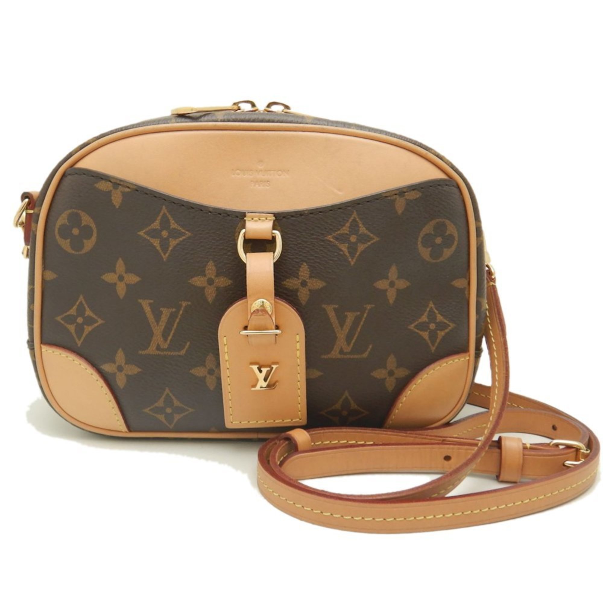 LOUIS VUITTON Louis Vuitton Monogram Deauville MINI M45528 Shoulder Bag Brown 252095