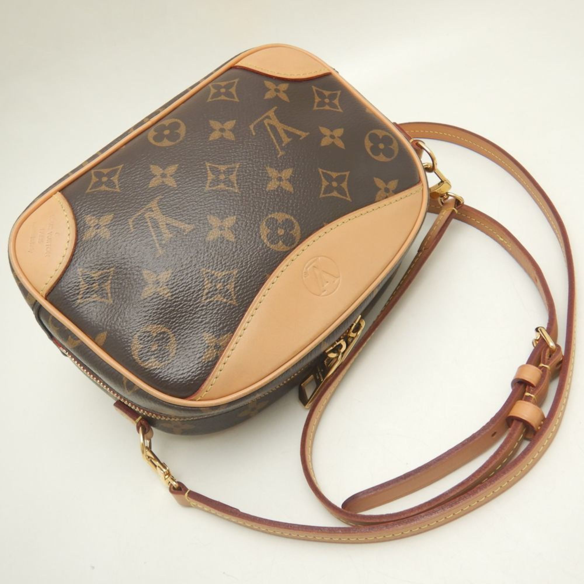 LOUIS VUITTON Louis Vuitton Monogram Deauville MINI M45528 Shoulder Bag Brown 252095