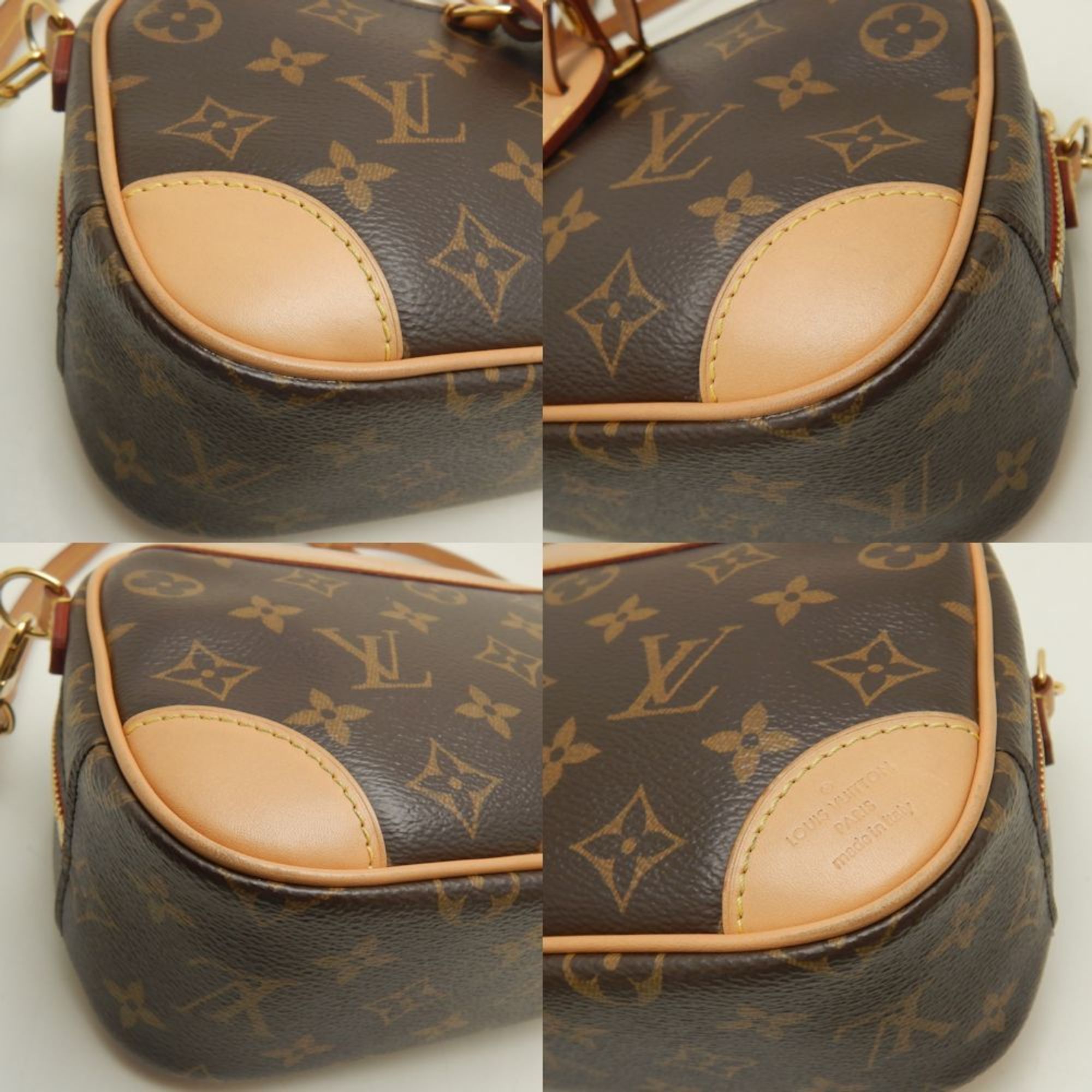 LOUIS VUITTON Louis Vuitton Monogram Deauville MINI M45528 Shoulder Bag Brown 252095