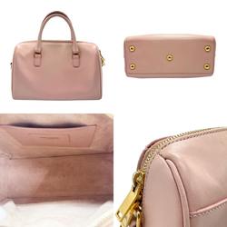 Saint Laurent SAINT LAURENT Handbag Baby Duffle Leather Light Pink Women's 330958 z2242