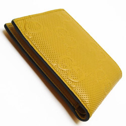 GUCCI Bi-fold wallet GG embossed leather yellow men's 625555 w0725j